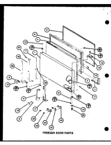 Freezer Door Parts (Tm16j / P7739001w) (Tr16j / P7739002w) parts for Amana Top-Mount Refrigerator TC20J-P7739010W from AppliancePartsPros.com