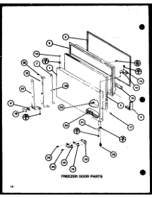 Freezer Door Parts (Tc22k2 / P7859227w) parts for Amana Top-Mount Refrigerator TC20K2-P7803251W from AppliancePartsPros.com