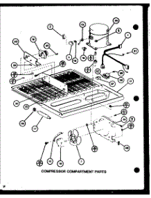 Compressor Compartment Parts (Tc22k2 / P7859227w) parts for Amana Top-Mount Refrigerator TC20K2-P7803251W from AppliancePartsPros.com