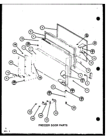 Freezer Door Parts (Tc18m / P7858501w) (Tc18m / P7858502w) (Tc18mb / P7858526w) (Tc18mb / P7858527w) parts for Amana Top-Mount Refrigerator TC20M-P7858503W from AppliancePartsPros.com