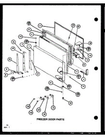 Freezer Door Parts (Tc20m / P7858503w) (Tc20m / P7858504w) (Tc20mb / P7858528w) (Tc20mb / P7858529w) parts for Amana Top-Mount Refrigerator TC20M-P7858503W from AppliancePartsPros.com