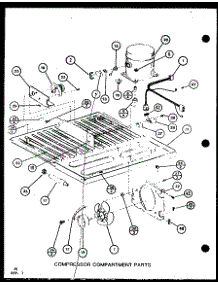 Compressor Compartment Parts (Tc22m / P7858505w) parts for Amana Top-Mount Refrigerator TC20MB-P7858528W from AppliancePartsPros.com
