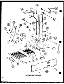 Rear Components (Tc20m / P7858503w) (Tc20m / P7858504w) (Tc20mb / P7858528w) (Tc20mb / P7858529w) parts for Amana Top-Mount Refrigerator TC20MB-P7858529W from AppliancePartsPros.com