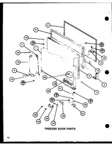 Freezer Door Parts (Tc22h / P7711017w) (Tc22h / P7711018w) parts for Amana Top-Mount Refrigerator TC22H-P7711017W from AppliancePartsPros.com