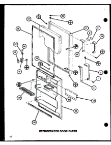 Refrigerator Door Parts (Tm20h / P7711011w) (Tm20h / P7711012w) (Tr20h / P7711013w) (Tr20h / P7711014w) parts for Amana Top-Mount Refrigerator TC22H-P7711018W from AppliancePartsPros.com