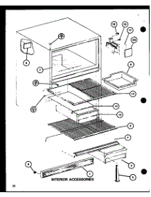 Interior Accessories (Tmi20sph / P7711030w) (Tmi20sph / P7711031w) parts for Amana Top-Mount Refrigerator TC22H-P7711034W from AppliancePartsPros.com