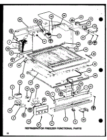 Refrigerator Freezer Functional Parts (Tmi20sph / P7711030w) (Trg20sph / P7711038w) (Trg20sph / P7711039w) (Tmi20h / P7711031w) parts for Amana Top-Mount Refrigerator TC22H-P7711035W from AppliancePartsPros.com