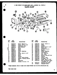 8 Cube Compact Ice Maker (Cic-4H / P76213-6W) parts for Amana Top-Mount Refrigerator TC22H-P7711035W from AppliancePartsPros.com