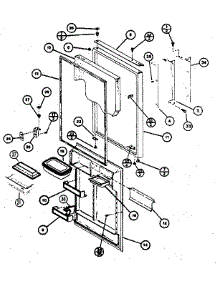 Refrigerator Door parts for Amana Top-Mount Refrigerator TC22K from AppliancePartsPros.com