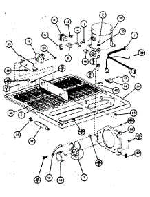 Compressor Compartment parts for Amana Top-Mount Refrigerator TC22K from AppliancePartsPros.com