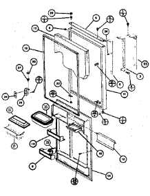 Refrigerator Door parts for Amana Top-Mount Refrigerator TC22K from AppliancePartsPros.com