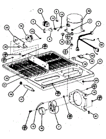 Compressor Compartment parts for Amana Top-Mount Refrigerator TC22K from AppliancePartsPros.com