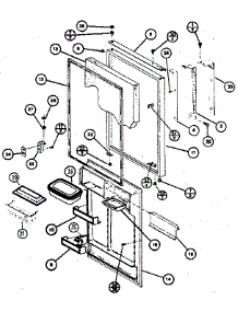 Refrigerator Door parts for Amana Top-Mount Refrigerator TC22K from AppliancePartsPros.com