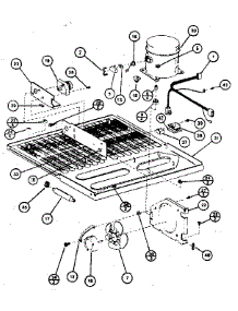 Compressor Compartment parts for Amana Top-Mount Refrigerator TC22K from AppliancePartsPros.com