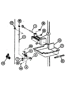 Add On Ice-Maker parts for Amana Top-Mount Refrigerator TC22K from AppliancePartsPros.com