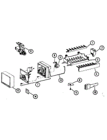 8 Cube Compact Ice Maker - Assembly No. D7767601 parts for Amana Top-Mount Refrigerator TC22K from AppliancePartsPros.com