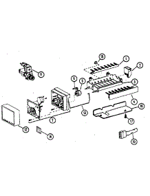 8 Cube Compact Ice Maker - Assembly No. D7824701 parts for Amana Top-Mount Refrigerator TC22K from AppliancePartsPros.com