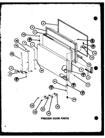 Freezer Door Parts (Tc20k2 / P7803250w) (Tc20k2 / P7803251w) parts for Amana Top-Mount Refrigerator TC22K2-P7859227W from AppliancePartsPros.com