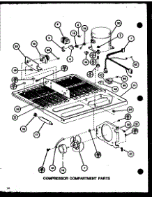 Compressor Compartment Parts (Tc20k2 / P7803250w) (Tc20k2 / P7803251w) parts for Amana Top-Mount Refrigerator TC22K2-P7859227W from AppliancePartsPros.com