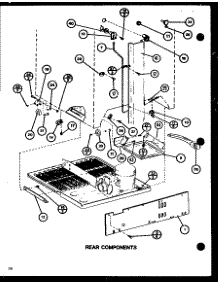 Rear Components (Tc20k2 / P7803250w) (Tc20k2 / P7803251w) parts for Amana Top-Mount Refrigerator TC22K2-P7859227W from AppliancePartsPros.com