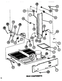 Rear Components parts for Amana Top-Mount Refrigerator TC522H-P7655616W from AppliancePartsPros.com