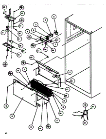 Evaporator Area parts for Amana Top-Mount Refrigerator TC522Q-P1135701W from AppliancePartsPros.com
