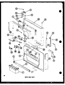 Upper Door Parts (Td23c-C / P73500-18Wc) (Td23c / P73500-18W) (Td23c-A / P73500-18Wa) (Td23c-L / P73500-18Wl) (Td23c-G / P73500-18Wg) parts for Amana Top-Mount Refrigerator TCI18C-A-P73500-19WA from AppliancePartsPros.com
