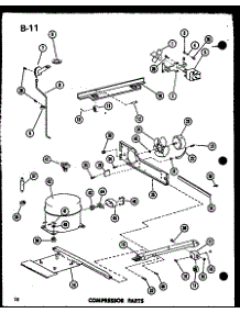 Compressor Parts (Tr18d-C / P74660-3Wc) (Tr18d-A / P74660-3Wa) (Tr18d-G / P74660-3Wg) (Tr18d / P74660-3W) (Tr18d-L / P74660-3Wl) (Etr18d-C / P74660-4Wc) (Etr18d / P74660-4W) (Etr18d-A / P74660-4Wa) (Etr18d-L / P74660-4Wl) (Etr18d-G / P74660-4Wg) (Tc18d-C / P74660-5Wc) (Tc18d / P parts for Amana Top-Mount Refrigerator TCI18D-G-P74660-7WG from AppliancePartsPros.com