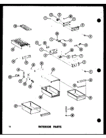 Interior Parts (Tm18e-C / P74660-11Wc) (Tm18e / P74660-11W) (Tm18e-A / P74660-11Wa) (Tm18e-L / P74660-11Wl) (Tm18e-G / P74660-11Wg) (Tr18e-C / P74660-13Wc) (Tr18e-A / P74660-13Wa) (Tr18e-G / P74660-13Wg) (Tr18e / P74660-13W) (Tr18e-L / P74660-13Wl) (Tc18e-C / P74660-14Wc) (Tc1 parts for Amana Top-Mount Refrigerator TCI18E-C-P74660-16WC from AppliancePartsPros.com