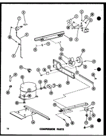 Compressor Parts (Tm18e-C / P74660-11Wc) (Tm18e / P74660-11W) (Tm18e-A / P74660-11Wa) (Tm18e-L / P74660-11Wl) (Tm18e-G / P74660-11Wg) (Tr18e-C / P74660-13Wc) (Tr18e-A / P74660-13Wa) (Tr18e-G / P74660-13Wg) (Tr18e / P74660-13W) (Tr18e-L / P74660-13Wl) (Tc18e-C / P74660-14Wc) (T parts for Amana Top-Mount Refrigerator TCI18E-C-P74660-16WC from AppliancePartsPros.com