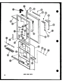 Lower Door Parts (Tm20e-C / P74660-12Wc) (Tm20e / P74660-12W) (Tm20e-A / P74660-12Wa) (Tm20e-L / P74660-12Wl) (Tm20e-G / P74660-12Wg) (Tc20e-C / P74660-18Wc) (Tc20e-A / P74660-18Wa) (Tc20e-G / P74660-18Wg) (Tc20e / P74660-18W) (Tc20e-L / P74660-18Wl) (Tci20e-C / P74660-19Wc) ( parts for Amana Top-Mount Refrigerator TCI18E-C-P74660-16WC from AppliancePartsPros.com