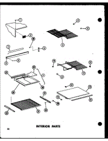 Interior Parts (Tm20e-C / P74660-12Wc) (Tm20e / P74660-12W) (Tm20e-A / P74660-12Wa) (Tm20e-L / P74660-12Wl) (Tm20e-G / P74660-12Wg) (Tc20e-C / P74660-18Wc) (Tc20e-A / P74660-18Wa) (Tc20e-G / P74660-18Wg) (Tc20e / P74660-18W) (Tc20e-L / P74660-18Wl) (Tci20e-C / P74660-19Wc) (Tc parts for Amana Top-Mount Refrigerator TCI18E-C-P74660-16WC from AppliancePartsPros.com