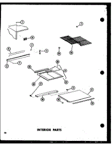 Interior Parts (Td23e-C / P74660-15Wc) (Td23e / P74660-15W) (Td23e-A / P74660-15Wa) (Td23e-L / P74660-15Wl) (Td23e-G / P74660-15Wg) parts for Amana Top-Mount Refrigerator TCI18E-C-P74660-16WC from AppliancePartsPros.com