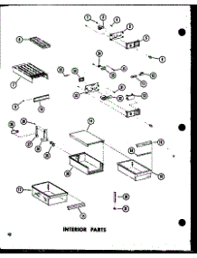 Interior Parts (Td23e-C / P74660-15Wc) (Td23e / P74660-15W) (Td23e-A / P74660-15Wa) (Td23e-L / P74660-15Wl) (Td23e-G / P74660-15Wg) parts for Amana Top-Mount Refrigerator TCI18E-C-P74660-16WC from AppliancePartsPros.com