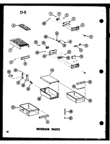 Interior Parts (Td23f-C / P75288-6Wc) (Td23f / P75288-6W) (Td23f-A / P75288-6Wa) (Td23f-L / P75288-6Wl) (Td23f-G / P75288-6Wg) parts for Amana Top-Mount Refrigerator TCI18F-P75288-7W from AppliancePartsPros.com