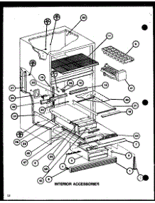 Interior Accessories (Tci18j / P7739036w) (Tci18j / P7739037w) parts for Amana Top-Mount Refrigerator TCI18J-P7739036W from AppliancePartsPros.com
