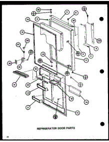 Refrigerator Door Parts (Tci20j / P7739038w) (Tci20j / P7739039w) parts for Amana Top-Mount Refrigerator TCI18J-P7739037W from AppliancePartsPros.com