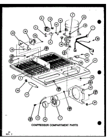 Compressor Compartment Parts (Tc18k / P7803211w) (Tc18k / P7803212w) (Tci18k / P7803213w) (Tci18k / P7803214w) parts for Amana Top-Mount Refrigerator TCI18K-P7803213W from AppliancePartsPros.com