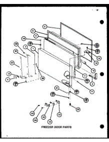 Freezer Door Parts (Tc18k / P7803211w) (Tc18k / P7803212w) (Tci18k / P7803213w) (Tci18k / P7803214w) parts for Amana Top-Mount Refrigerator TCI18K-P7803214W from AppliancePartsPros.com