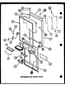 Refrigerator Door Parts (Tc18k / P7803211w) (Tc18k / P7803212w) (Tci18k / P7803213w) (Tci18k / P7803214w) parts for Amana Top-Mount Refrigerator TCI18K-P7803214W from AppliancePartsPros.com