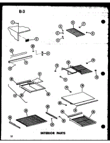 Interior Parts (Tm18f-C / P75288-3Wc) (Tm18f-A / P75288-3Wa) (Tm18f-G / P75288-3Wg) (Tm18f / P75288-3W) (Tm18f-L / P75288-3Wl) (Tr18f-C / P75288-13Wc) (Tr18f / P75288-13W) (Tr18f-A / P75288-13Wa) (Tr18f-L / P75288-13Wl) (Tr18f-G / P75288-13Wg) (Tc18f-C / P75288-5Wc) (Tc18f / P75 parts for Amana Top-Mount Refrigerator TCI20F-A-P75288-9WA from AppliancePartsPros.com