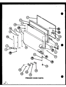 Freezer Door Parts (Tc20k / P7803215w) (Tc20k / P7803216w) (Tci20k / P7803217w) (Tci20k / P7803218w) parts for Amana Top-Mount Refrigerator TCI20K-P7803218W from AppliancePartsPros.com