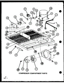 Compressor Compartment Parts (Tc20k / P7803215w) (Tc20k / P7803216w) (Tci20k / P7803217w) (Tci20k / P7803218w) parts for Amana Top-Mount Refrigerator TCI20K-P7803218W from AppliancePartsPros.com