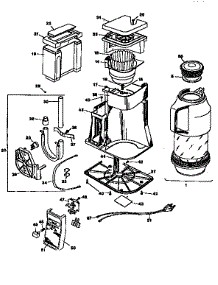 Black and Decker coffee maker control panel diagram
