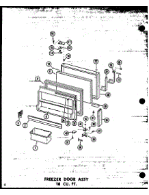 Freezer Door Assy 18 Cu.Ft. (Tm18w-C / P60303-56Wc) (Tm18w-A / P60303-56Wa) (Tm18w / P60303-56W) (Tm18w-Ag / P60303-56Wg) (Tm18w / P60303-57W) (Tm18w-Ag / P60303-57Wg) (Tm18w-C / P60303-57Wc) (Tm18w-A / P60303-57Wa) parts for Amana Top-Mount Refrigerator TD20W-AG-P60303-62WG from AppliancePartsPros.com