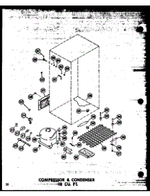 Compressor & Condenser 18 Cu. Ft. (Tm18w-C / P60303-56Wc) (Tm18w-A / P60303-56Wa) (Tm18w / P60303-56W) (Tm18w-Ag / P60303-56Wg) (Tm18w / P60303-57W) (Tm18w-Ag / P60303-57Wg) (Tm18w-C / P60303-57Wc) (Tm18w-A / P60303-57Wa) parts for Amana Top-Mount Refrigerator TD20W-C-P60303-62WC from AppliancePartsPros.com