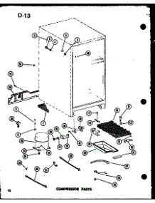 Compressor Parts (Td23d-C / P74660-6Wc) (Td23d / P74660-6W) (Td23d-A / P74660-6Wa) (Td23d-L / P74660-6Wl) (Td23d-G / P74660-6Wg) parts for Amana Top-Mount Refrigerator TD23D-G-P74660-6WG from AppliancePartsPros.com