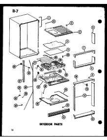 Interior Parts (Tm18f-C / P75288-3Wc) (Tm18f-A / P75288-3Wa) (Tm18f-G / P75288-3Wg) (Tm18f / P75288-3W) (Tm18f-L / P75288-3Wl) (Tr18f-C / P75288-13Wc) (Tr18f / P75288-13W) (Tr18f-A / P75288-13Wa) (Tr18f-L / P75288-13Wl) (Tr18f-G / P75288-13Wg) (Tc18f-C / P75288-5Wc) (Tc18f / P75 parts for Amana Top-Mount Refrigerator TD23F-L-P75288-6WL from AppliancePartsPros.com