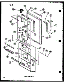Lower Door Parts (Tr20f-L / P75288-14Wl) (Tr20f / P75288-14W) (Tr20f-G / P75288-14Wg) (Tr20f-C / P75288-14Wc) (Tr20f-A / P75288-14Wa) (Tm20f-G / P75288-4Wg) (Tm20f-A / P75288-4Wa) (Tm20f-C / P75288-4Wc) (Tm20f-L / P75288-4Wl) (Tm20f / P75288-4W) (Tc20f-C / P75288-8Wc) (Tc20f / P parts for Amana Top-Mount Refrigerator TD23F-P75288-6W from AppliancePartsPros.com