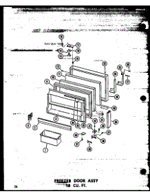 Freezer Door Assy 18 Cu. Ft. (Tm18w-C / P60303-10Wc) (Tm18w / P60303-10W) (Tm18w-A / P60303-10Wa) (Tm18w-Ag / P60303-10Wg) (Tm18w-C / P60303-15Wc) (Tm18w-A / P60303-15Wa) (Tm18w / P60303-15W) (Tm18w-Ag / P60303-15Wg) (Tc18w / P60303-11W) (Tc18w-C / P60303-11Wc) (Tc18w-Ag / P60 parts for Amana Top-Mount Refrigerator TD23W-A-P60303-19WA from AppliancePartsPros.com